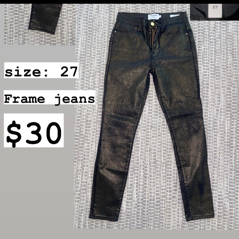 Black Shimmery FRAME Jeans | In Great Condition